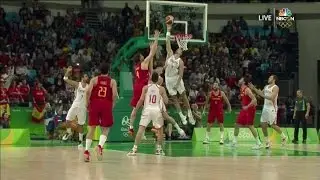 Dario Saric AMAZING game winning Block on Pau Gasol - Croatia 72 v Spain 70 - Rio 2016