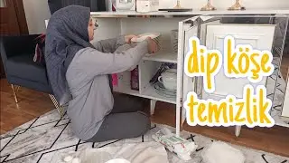 DİP KÖŞE TEMİZLİK 2  | SALONUMU TEMİZLİYORUM 🧼🧴 🧽 | temizlik vlog | vlog 