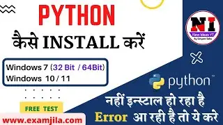 How to install python on windows 10/Windows 7 |install python 3.10 on windows 10|python Installation