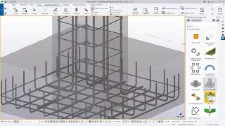 Custom Component of a Concrete Column Base with Rebars | Tekla Structures