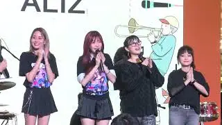 น้ำ ตาล ลูกหวาย บุ๊ค - หลังร้องเพลง  LIVE at MMAD happening10fest    #ALIZBand #leenam
