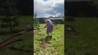 Угадайте для чего мы это делаем 🙈  #дача #садогород #строительство
