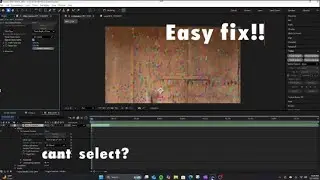 Why cant I select my 3d Camera Tracker points *After effects *