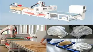 Faster way to make wood mold by layering software and automatic loading unloading nesting cnc router