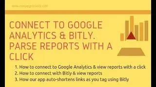 3. Connect Our UTM Builder to Bit.ly & Google Analytics. Get Reports with a Click