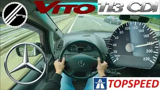 Mercedes-Benz Vito 113 CDI W639 | 136 PS | Top Speed Drive German Autobahn No Speed Limit POV