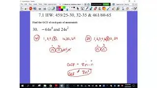 Alg I - 7.1 HW Solutions