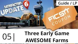 3 EARLY GAME AWESOME POINT FARMS - Satisfactory Update 8 Tutorial/Guide