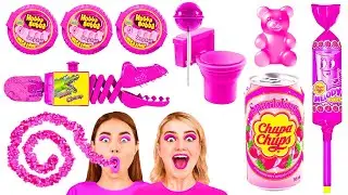 Eating Only Pink Food For 24 Hours Challenge | Crazy Challenge by Fun