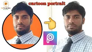 #TeC Through Mind   ||cartoon portrait Logo|| picsart tutorial ||