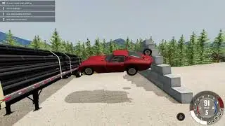 Crash Test Cars🚓 Into Obstacles🚧🚧 at BeamNG Drive