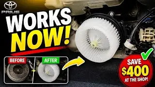 How to replace Toyota Prius 2010 2011 2012 2013 2014 2015 Blower fan motor repair