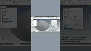 #rectangularfeaturepattern #patternoncurvelength #youtubeshorts #autodeskinventor #shortsvideo
