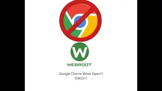 Google Chrome Won't Open Issue SOLVED | WebRoot Solution in Windows 10