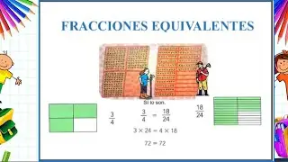 Matemáticas Primaria: Fracciones equivalentes