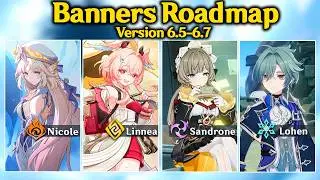 EVERY BANNER FROM VERSION 6.5 TO 6.7: Full Roadmap with Linnea, Nicole, Columbina - Genshin Impact
