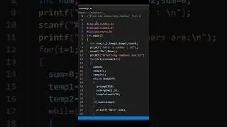 Find All The Armstrong Numbers Till N  | C Language #coding #programming #armstrongnumber #c #shots