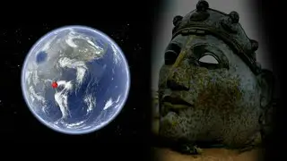 Giant mask on google earth.