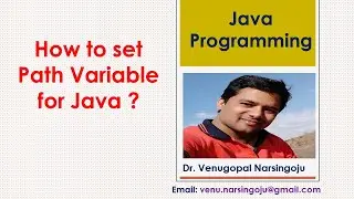 How to set Path Variable for Java on Windows ? | Path Environment Variable | Venugopal Narsingoju