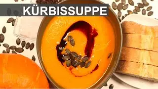 cremige Kürbissuppe mit Kokosmilch - vegan (Rezept)