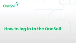 How to log in to the OneSoil
