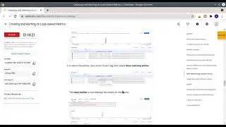 Qwiklabs: Creating and Alerting on Logs-based Metrics