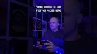 Playing Minecraft at 3am when your pickaxe breaks. #gaming #pickaxe #minecraftpickaxe #meme