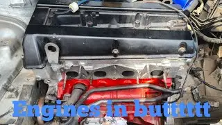 getting the engine in the bay of the astra van