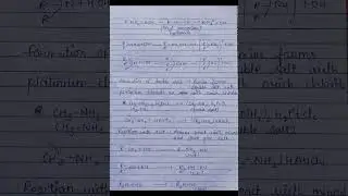 "Amine" chemical properties class 12 chemistry notes #viral @studyforliving
