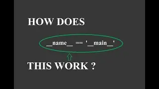 How  __name__ == "__main__"  works in Python?? | Python Tutorial