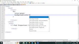 All font properties in HTML & CSS