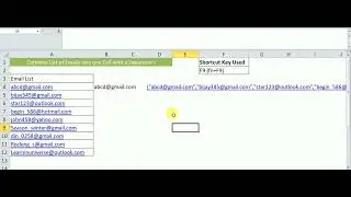 Combine list of Emails into One Cell in Excel