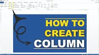 How to create columns in word document