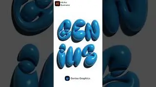 How to make 3D Bubble text in illustrator 