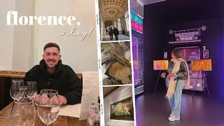 FLORENCE VLOG! The Best Pasta In Italy, Cooking Class Date, Museums & MORE | Em & Brad