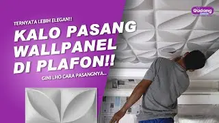 DEKORASI DINDING DAN PLAFON DENGAN WALLPANEL PVC | PASANG WALLPANEL PVC DI PLAFON