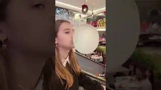 I made giant bubble gum balls 