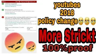 Youtubes 2018 policy change...😲😤😲
