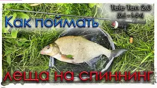 Как поймать леща на спиннинг. TeleTen 2.0. Мормышинг