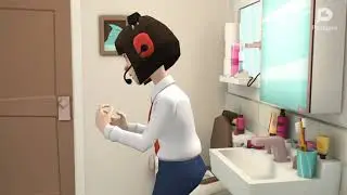 Gamer Girl Stomach Growl, Farts, gets a dump, and Fart in the kitchen!