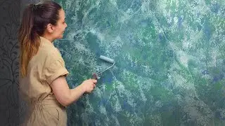 DIY wall decor! Decorative plaster from ordinary putty!