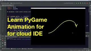Infinity Arrow Animation with PyGame in Python on Cloud IDE repl.it