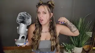 ASMR- Fluffy Mic Scratching & Tapping W Mouth Sounds!!