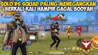 24 KILL SOLO VS SQUAD - BERKALI-KALI DIKEROYOK HAMPIR GAGAL BOOYAH !!
