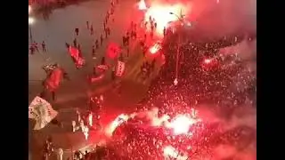 C'est le feu devant le parc des princes