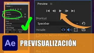 Todo sobre la opción de PREVISUALIZACIÓN en After Effects
