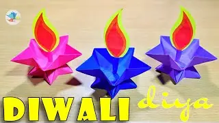 MAKE YOUR OWN PAPER DIYA THIS DIWALI | diwali decoration ideas | paper diya decoration