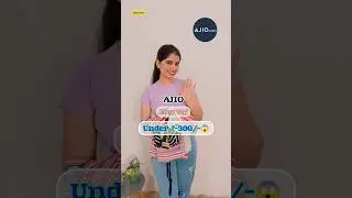 crop top from ajio under ₹-300/-😱 #viralshort #trending #shorts #grwmoutfit #ajio #shortstoday ✨