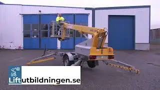 Liftutbildningen.se - Liftkurs: Liftutbildning körning från korgen med en skylift släpvagnslift