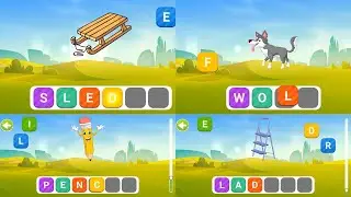 #5 Kids Spelling learning video | choose right letters and spell the word | Abuzz